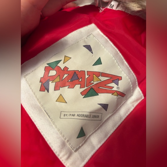 PIZAZZ Vintage 90s Cream Cotton Parka Faux Fur Collar Aspen Ski Lodge NWT M/L - Picture 5 of 17